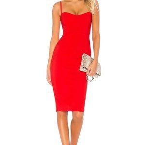 Nookie Allure Midi Dress Cherry
